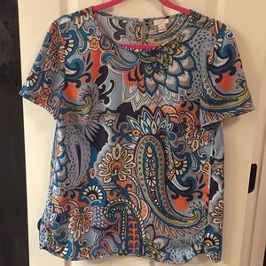 J Crew Modern Paisley Blouse